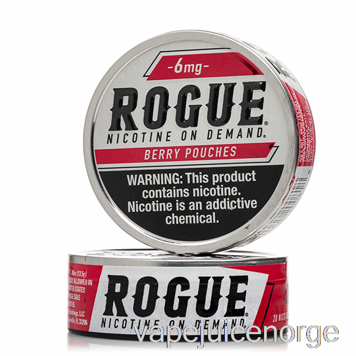 Vape Uten Nikotin Rogue Nikotinposer - Bær 3mg (5-pakning)